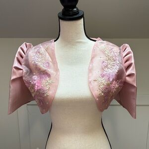 Filipiniana Bolero Lady Barong Traditional National Costume  embroidery